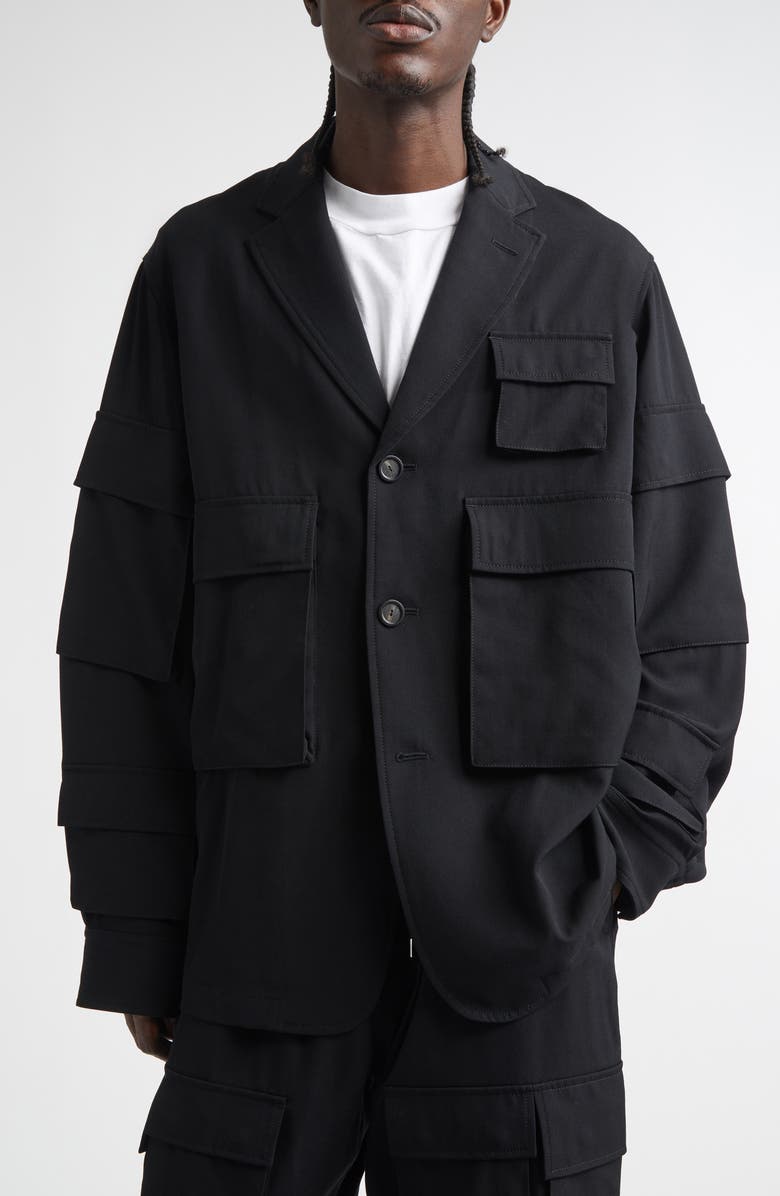 TAKAHIROMIYASHITA TheSoloist. Loafer Jacket, Alternate, color, Black