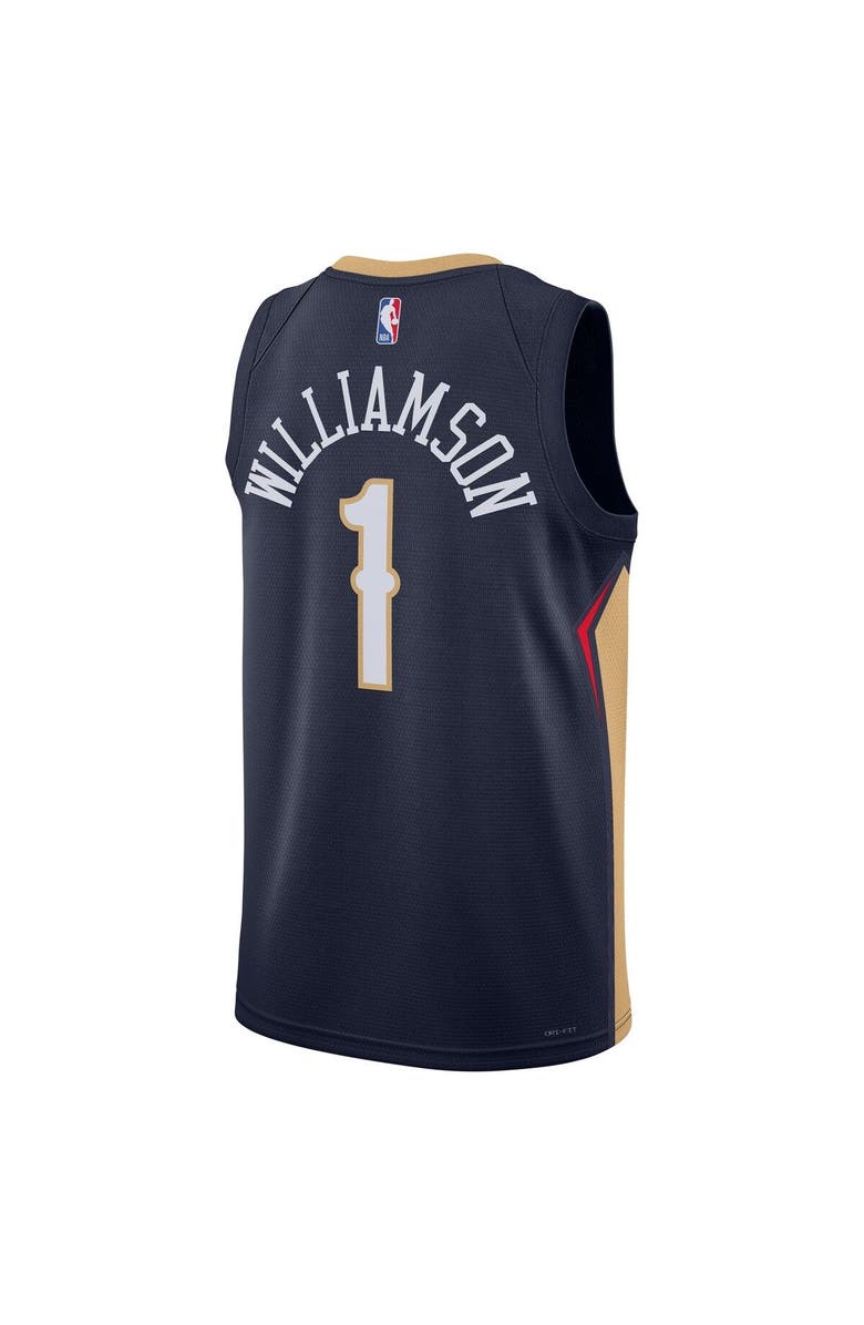 Nike Unisex Nike Zion Williamson Navy New Orleans Pelicans Swingman Jersey - Icon Edition, Alternate, color, Navy