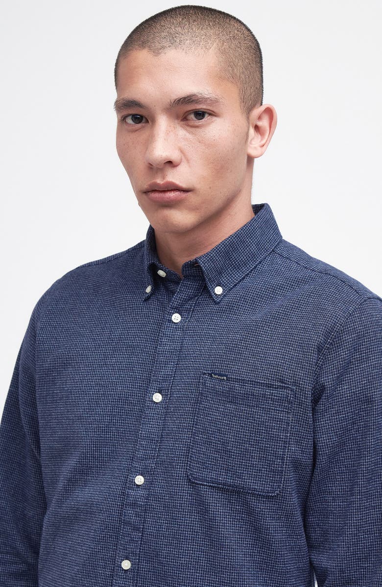 Barbour Bannock Check Print Cotton Button-Down Shirt, Alternate, color,