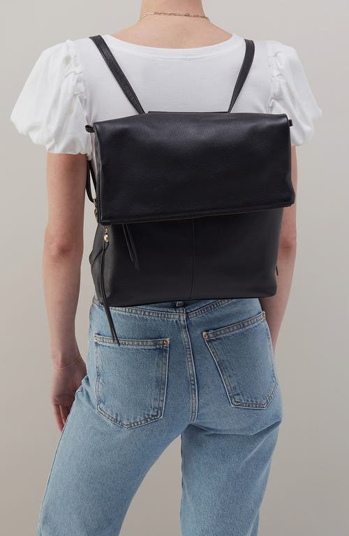 Hobo Grant Convertible Leather Backpack In Black
