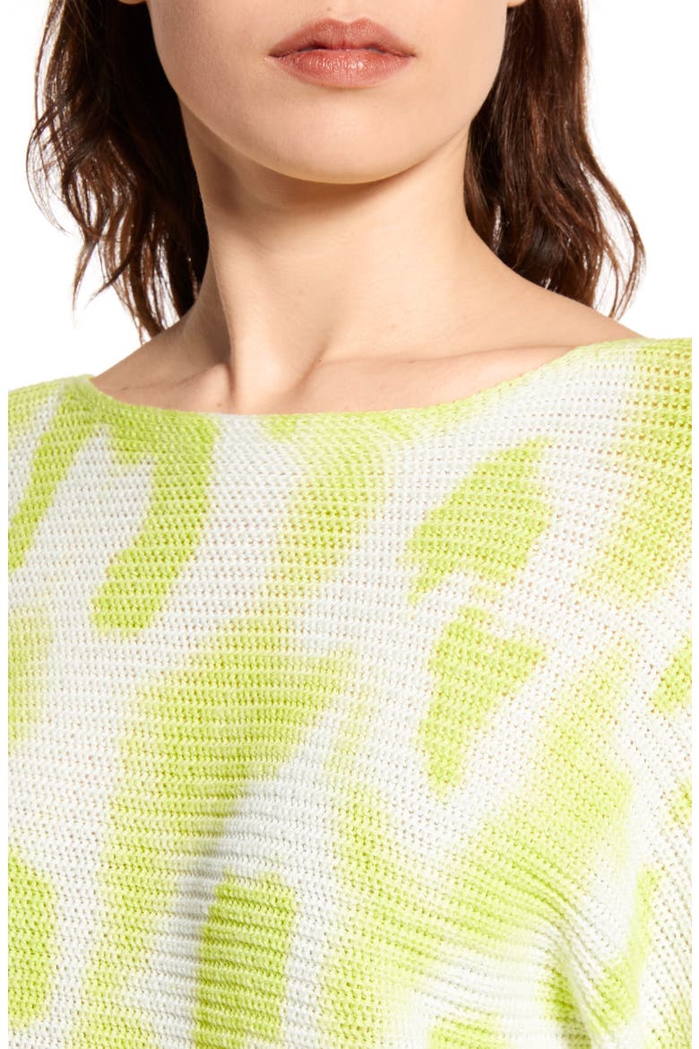 Tie Dye Sweater, Alternate, color, GREEN