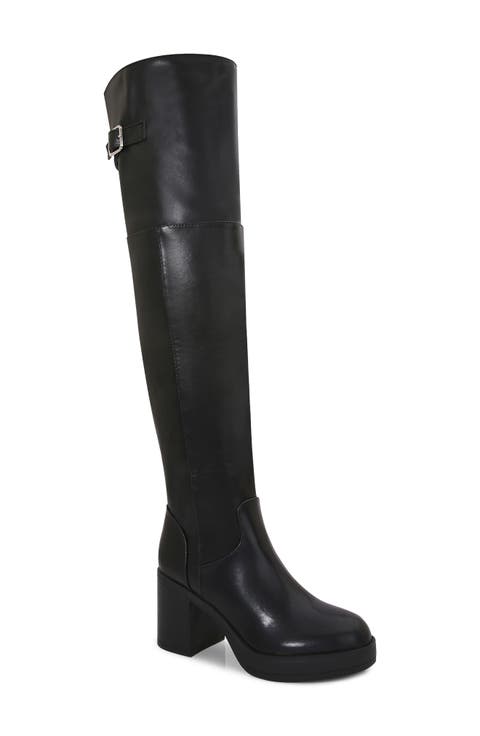 Banks Over the Knee Faux Leather Boot