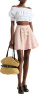 Balmain Flared tweed skirt