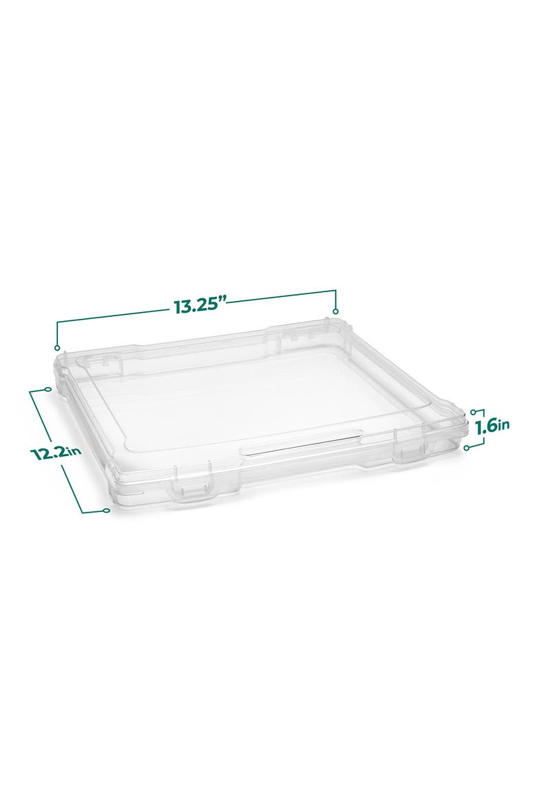 12-Piece Portable Project Cases, Alternate, color, CLEAR