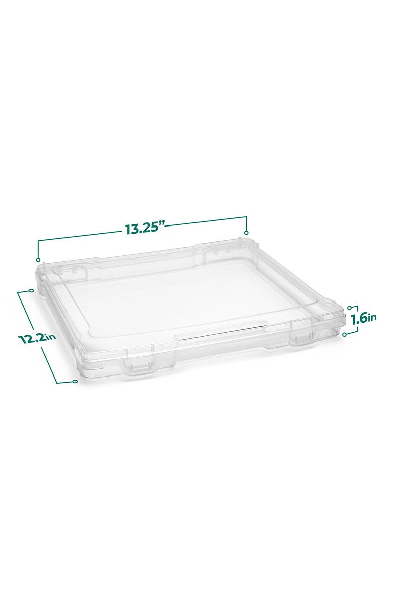 SORBUS 12-Piece Portable Project Cases, Alternate, color, Clear