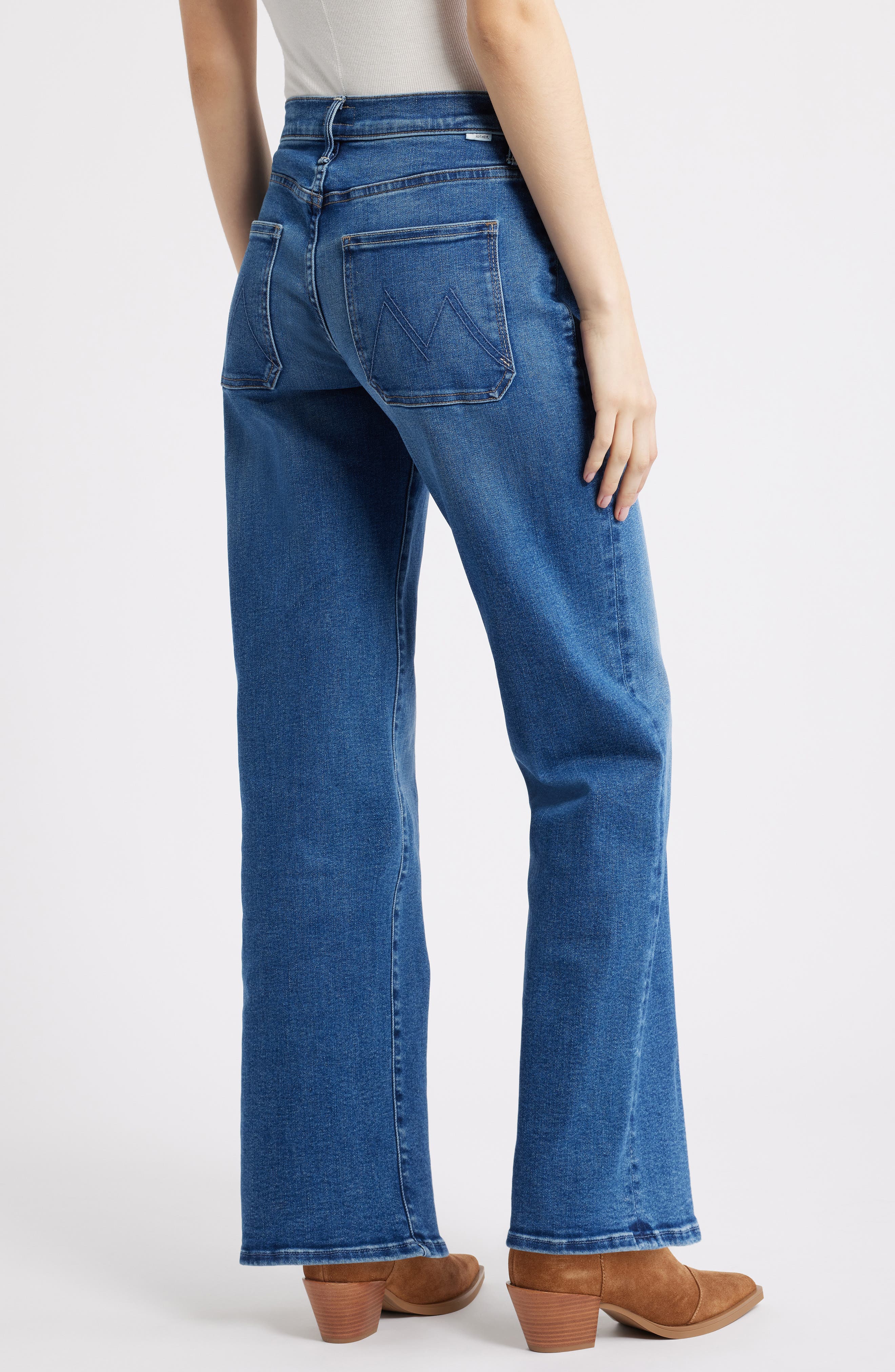 Mother Patch Pkt Mid Rise Maven Ankle