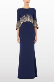 Jenny Packham Electrica Embellished Maxi Dress