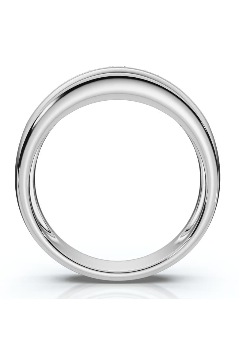 3/4Ct Men's Diamond 5-Stone Wedding Ring Channel Set 10k Gold Lab Grown, Alternate, color, 10k White Gold