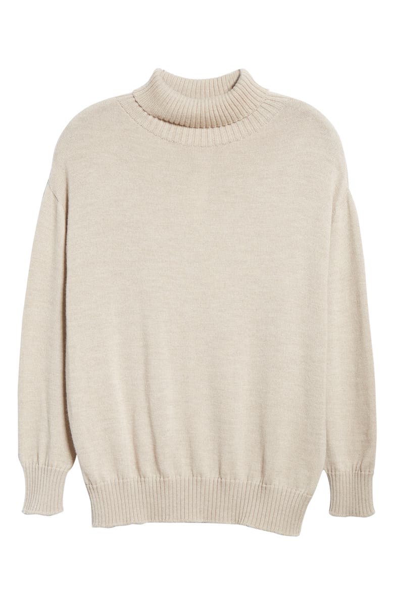 Max Mara Leisure Certo Virgin Wool Turtleneck Sweater, Alternate, color,