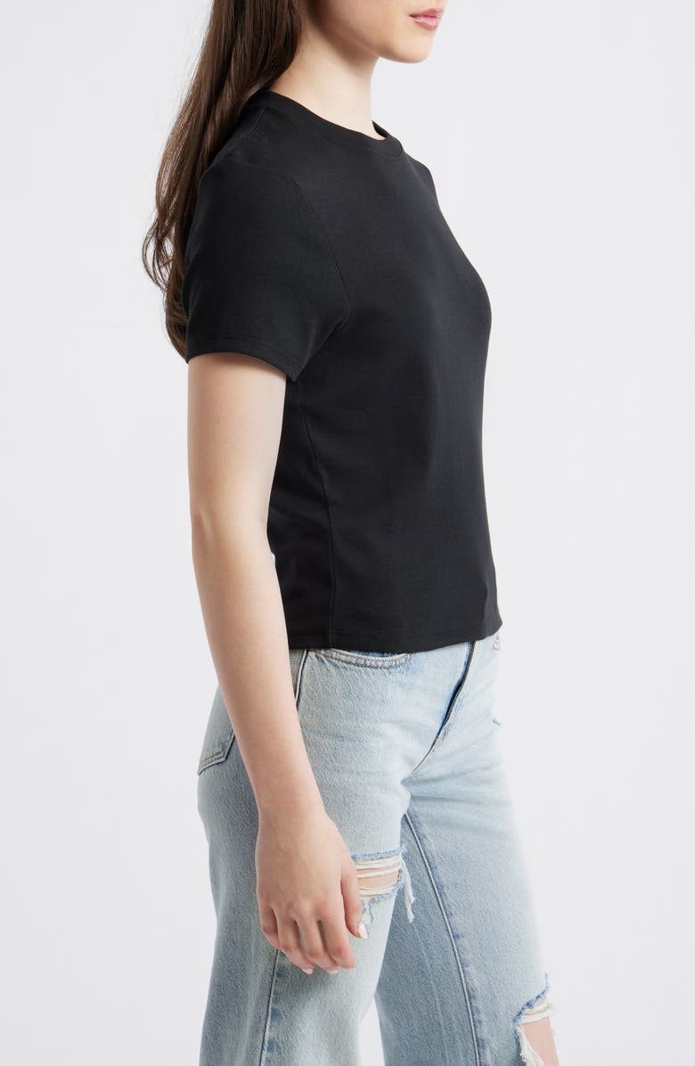 Rip Curl Classic Fitted Stretch Cotton T-Shirt, Alternate, color, Black