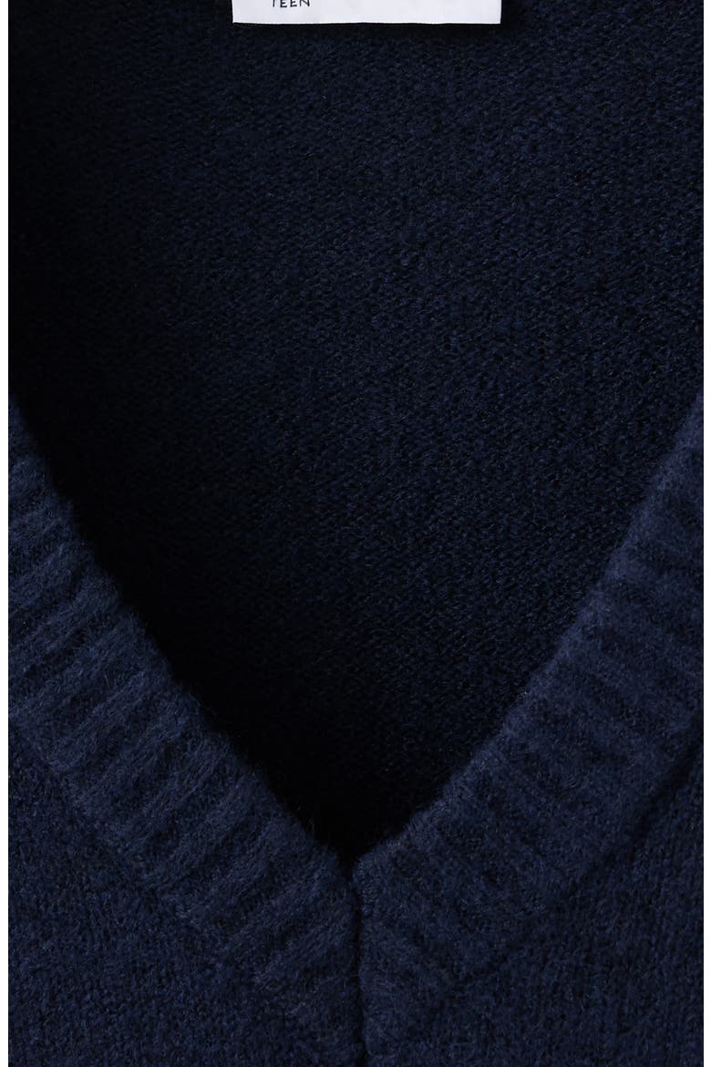 V-Neck Sweater, Alternate, color, NAVY