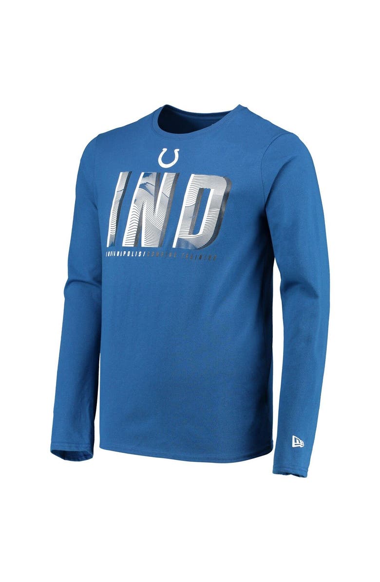 New Era Men's New Era Royal Indianapolis Colts Combine Authentic Static Abbreviation Long Sleeve T-Shirt, Alternate, color, 