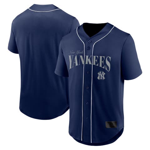 Men's Fanatics  Navy New York Yankees Franchise Button-Up Fashion Top