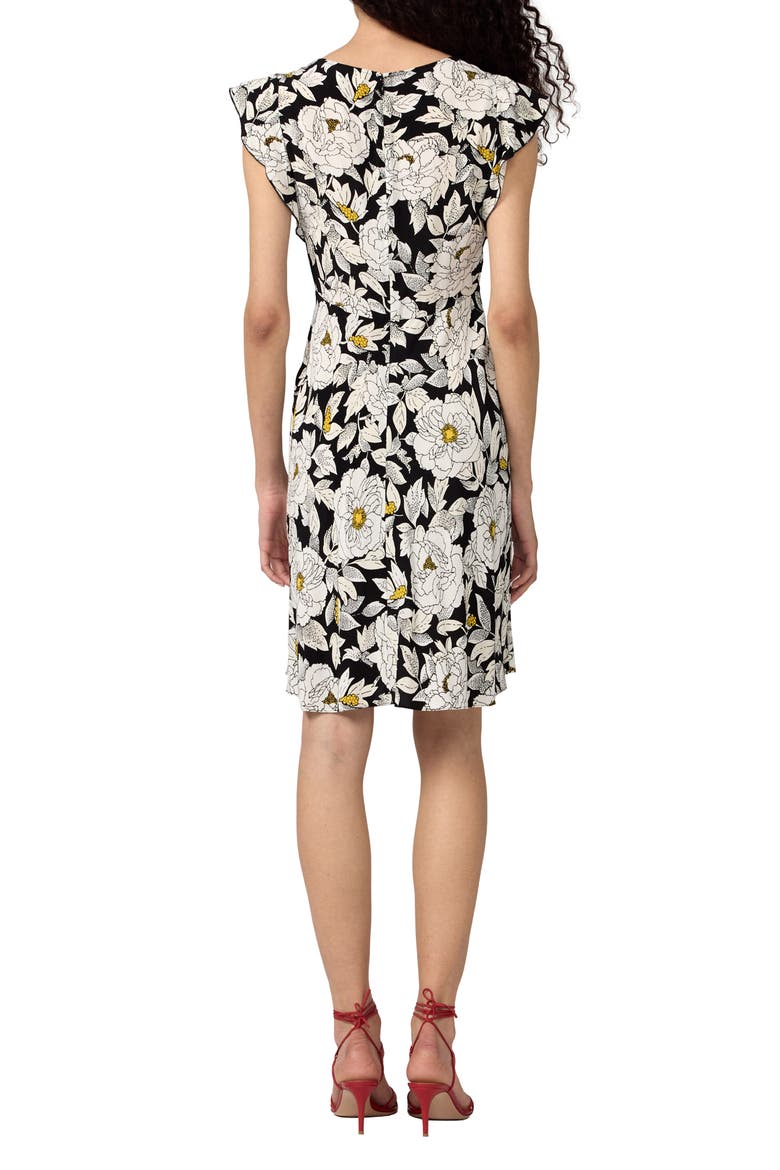 Manuella Floral Dress, Alternate, color, BIBA ROSE BLACK