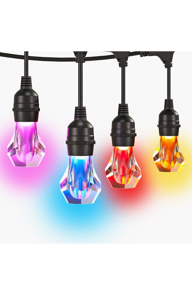 Nanoleaf Matter Smart Multicolor Outdoor String Lights Smarter Kit 98ft, Main, color, Multicolor