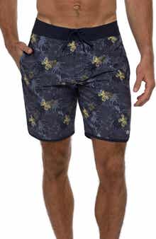 TravisMathew Becan Ruins Scallop Swim Trunks