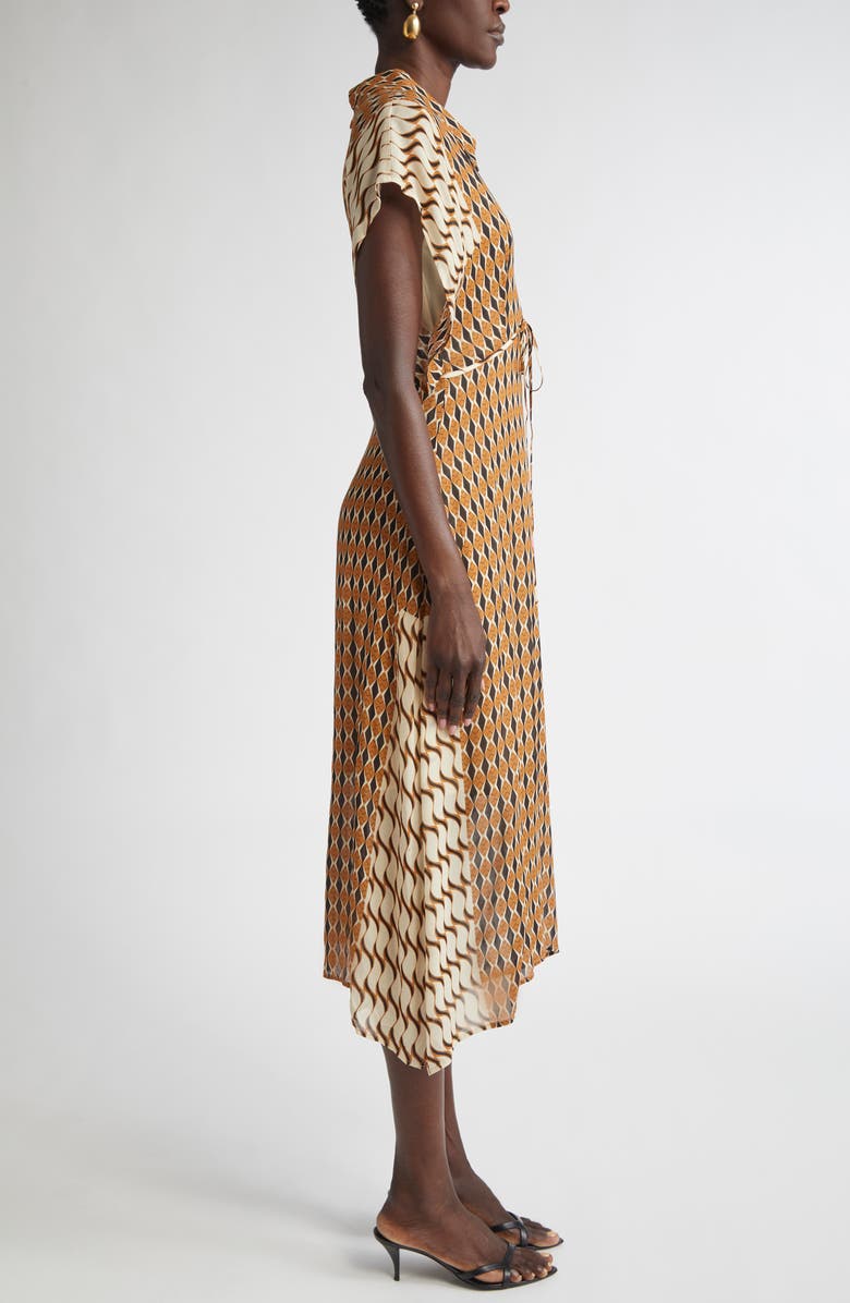 ST. JOHN Whitney Mosaic Print, Alternate, color, Ecru/ Cinnamon Multi