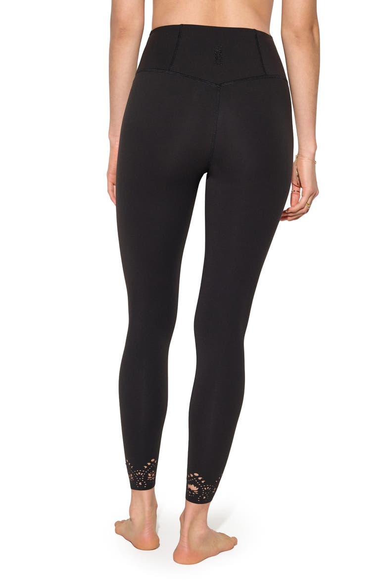 Cosmic Lotus 7/8 Leggings, Alternate, color, BLACK