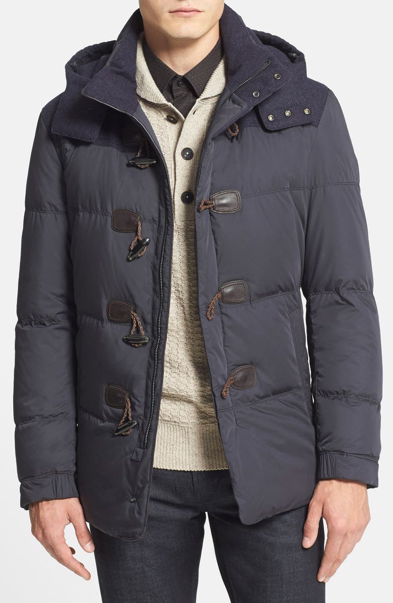 BOSS HUGO BOSS 'Darcon Doen' Mixed Media Quilted Jacket, Main, color,