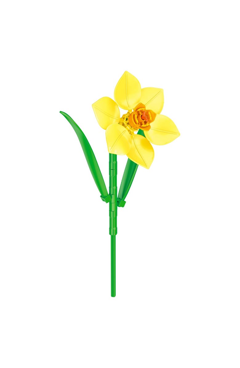 Brickcraft Bricktanicals Daffodil Building Set, Alternate, color, Yellow