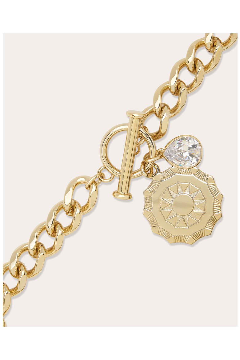 Julieta Curb Chain Necklace, Alternate, color, GOLD
