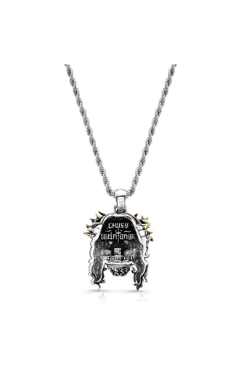Room101 Jesus Skull Piece Pendant, Alternate, color, Silver/Gold