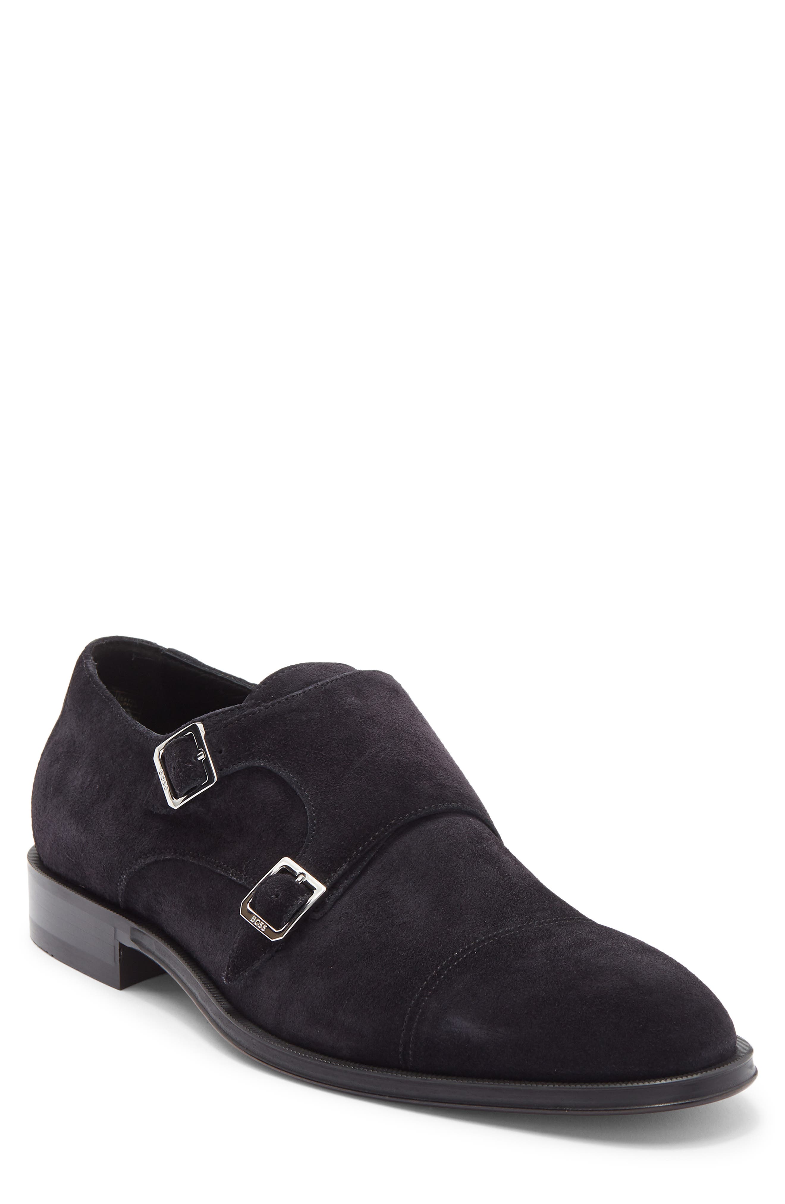 BOSS Derrek Monk Shoe, Main, color, Dark Blue
