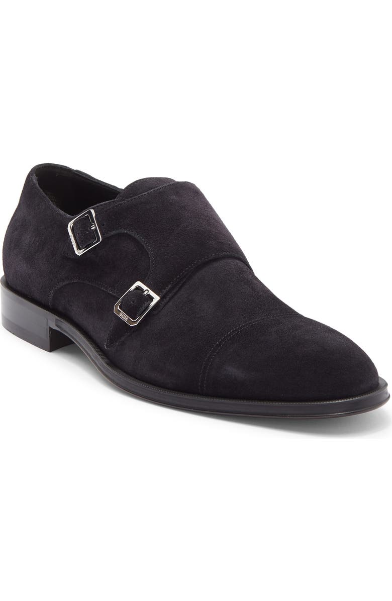 BOSS Derrek Monk Shoe, Main, color, Dark Blue