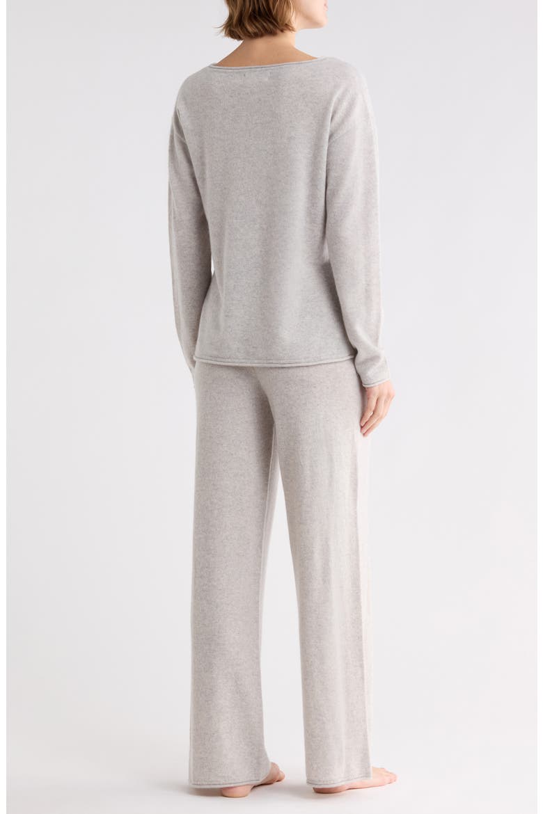 Cashmere Luxe Sleep Set, Alternate, color, LIGHT GREY HEATHER