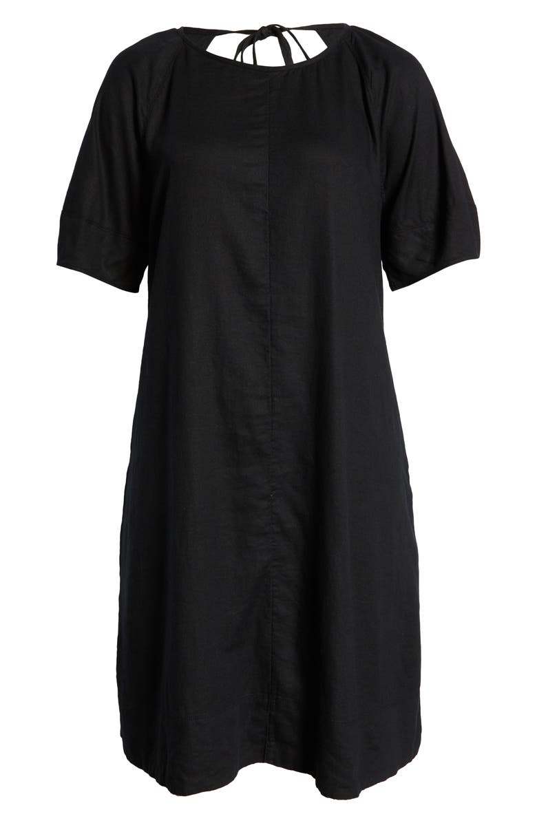 Caslon<sup>®</sup> Short Sleeve Linen Blend Shift Dress, Alternate, color,