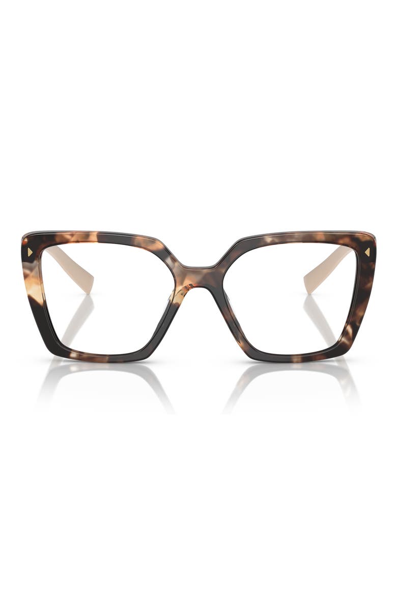 51mm Square Optical Glasses, Main, color, BROWN TORT