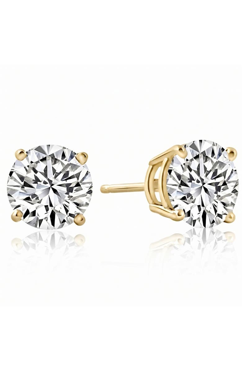 Bliss Diamond 14k or Gold 2 Ct T.W. Certified Natural Diamond Studs, Main, color, 14K Yellow Gold