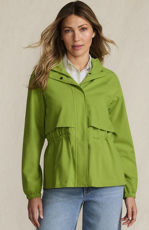 Lands' End Squall Packable Rain Jacket In Green