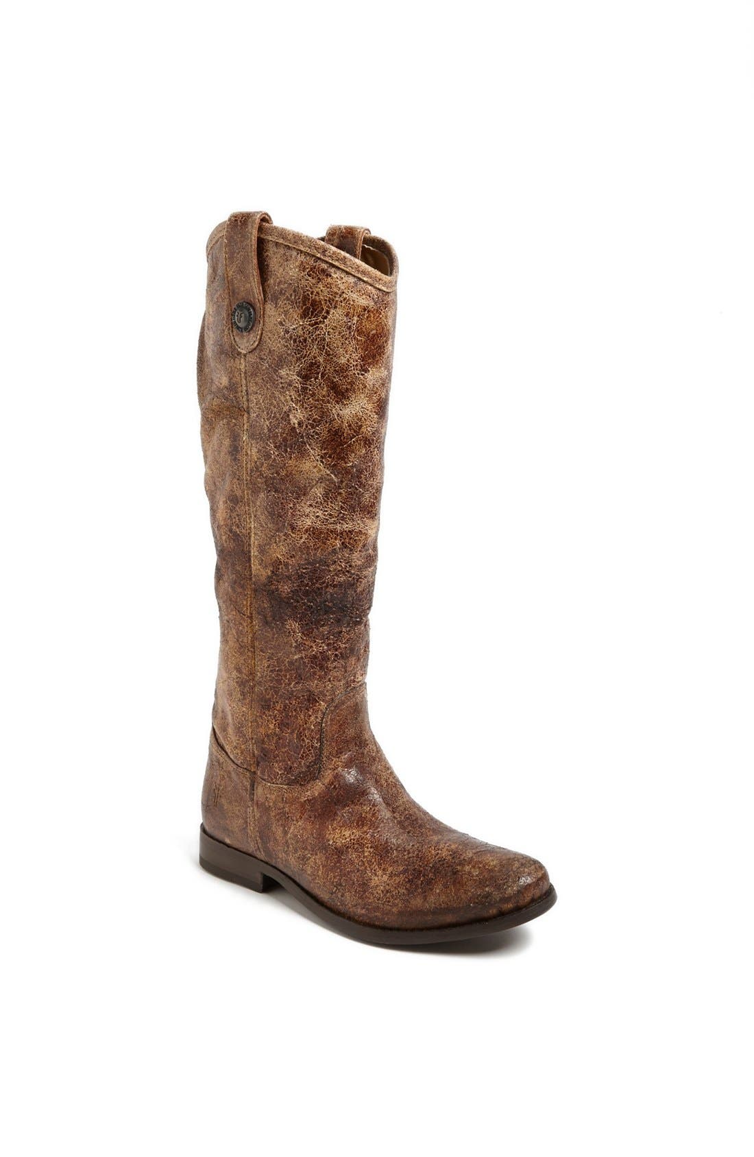 'Melissa Button' Leather Riding Boot, Main, color, WHISKEY