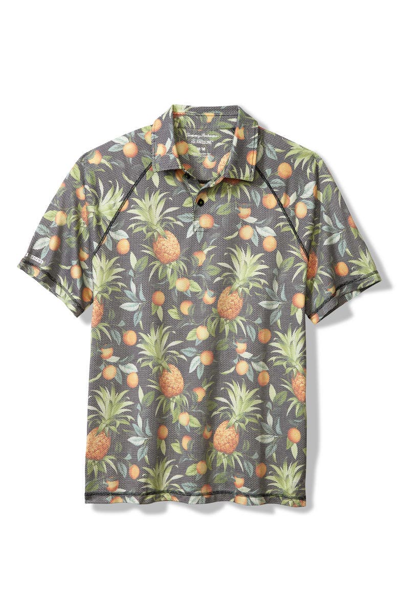 Tommy Bahama Citrus Grove Polo Shirt, Main, color, Black