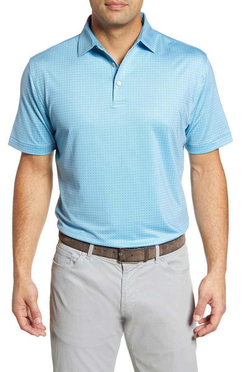Peter Millar Spanish Tile Stretch Jersey Polo, Main, color,