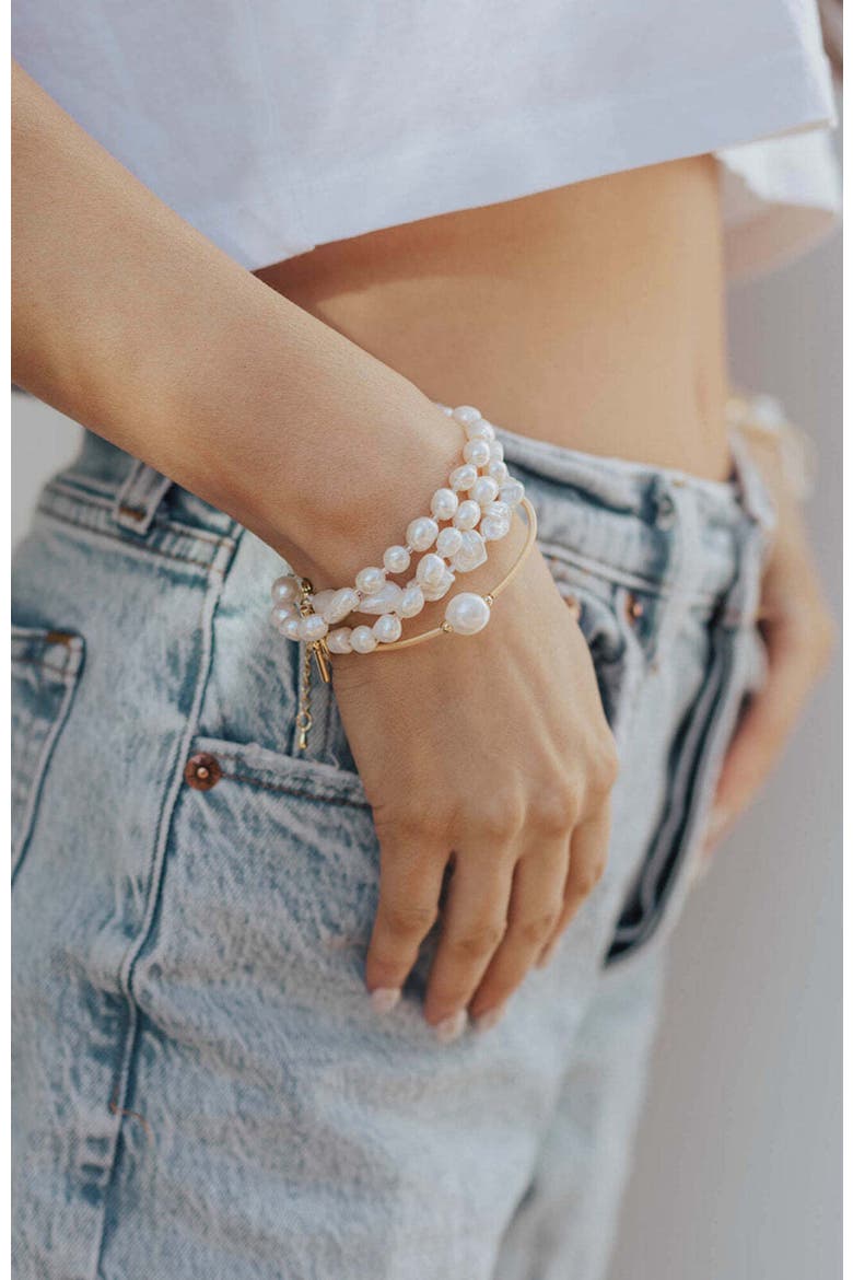 Parnell Pearl Bracelet, Alternate, color, Pearl
