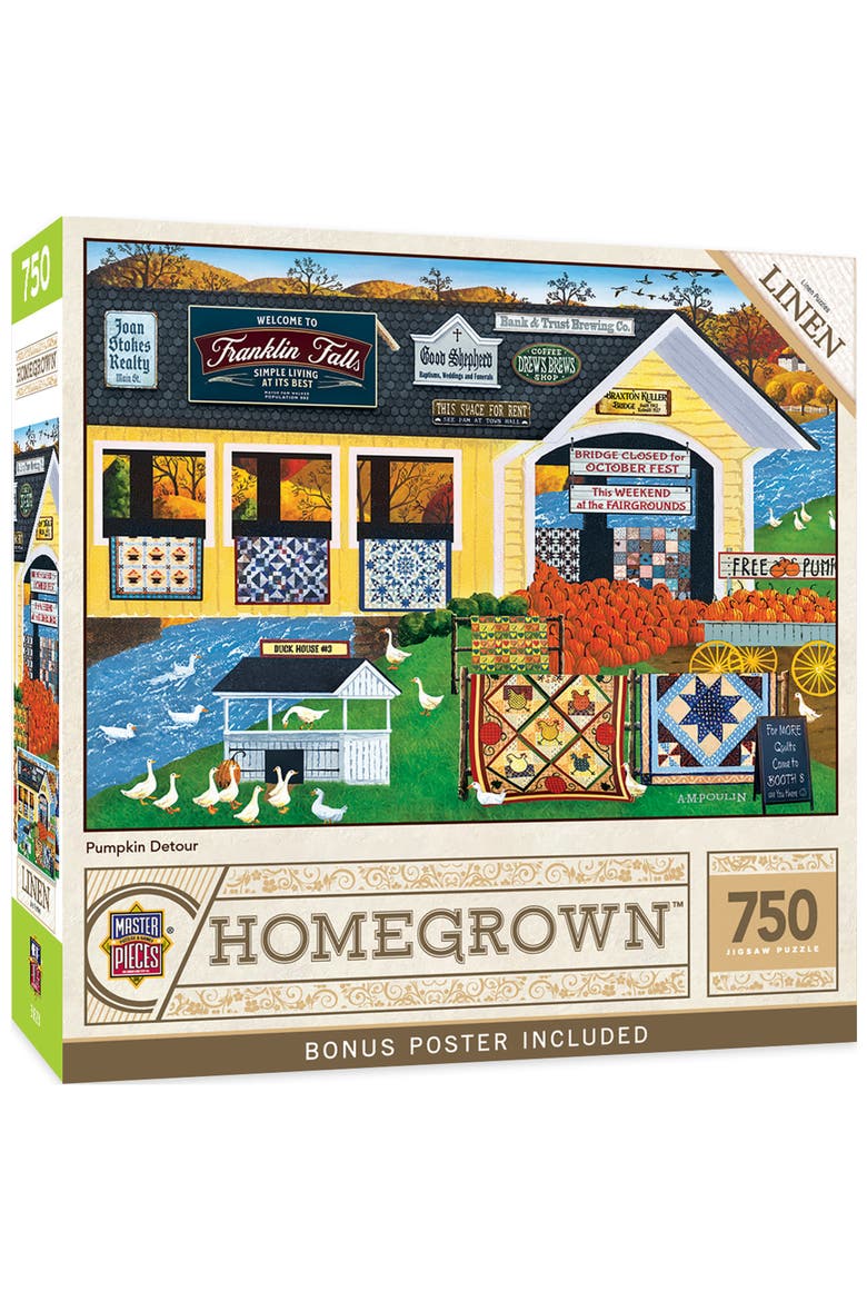 Pumpkin Detour 750 Piece Jigsaw Puzzle, Main, color, Multicolor