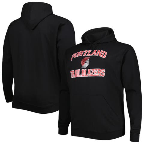 Men's Black Portland Trail Blazers Big & Tall Heart & Soul Pullover Hoodie