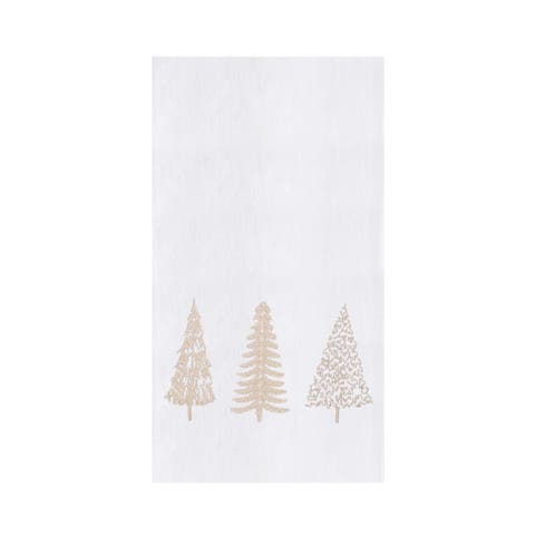 Winter Trees Christmas Dishtowel