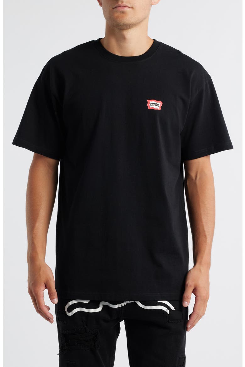 Cabbage Graphic T-Shirt, Main, color, BLACK