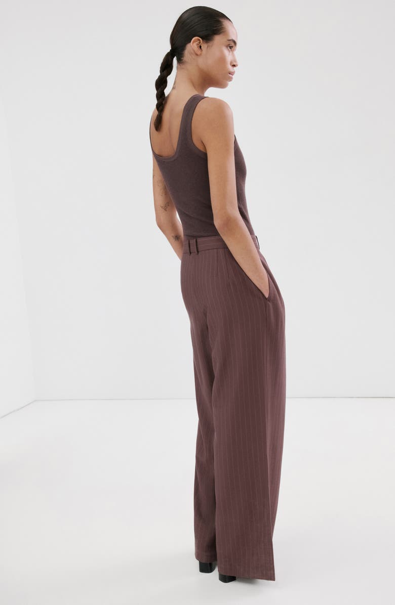 MANGO Mixed Media Jumpsuit, Alternate, color, 