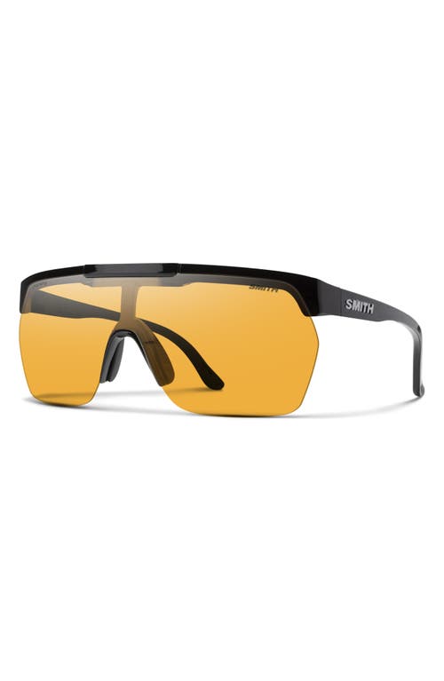 Smith Xc 138mm Chromapop™ Polarized Oversize Shield Sunglasses In Black