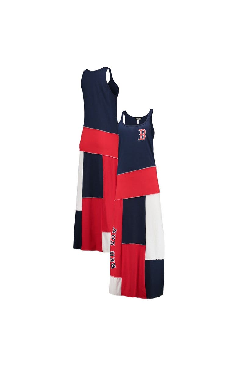 REFRIED APPAREL Women's Refried Apparel Navy/Red Boston Red Sox Sustainable Scoop Neck Maxi Dress, Main, color, 