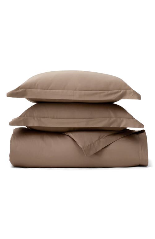Boll & Branch Signature Hemmed Duvet Set In Brown