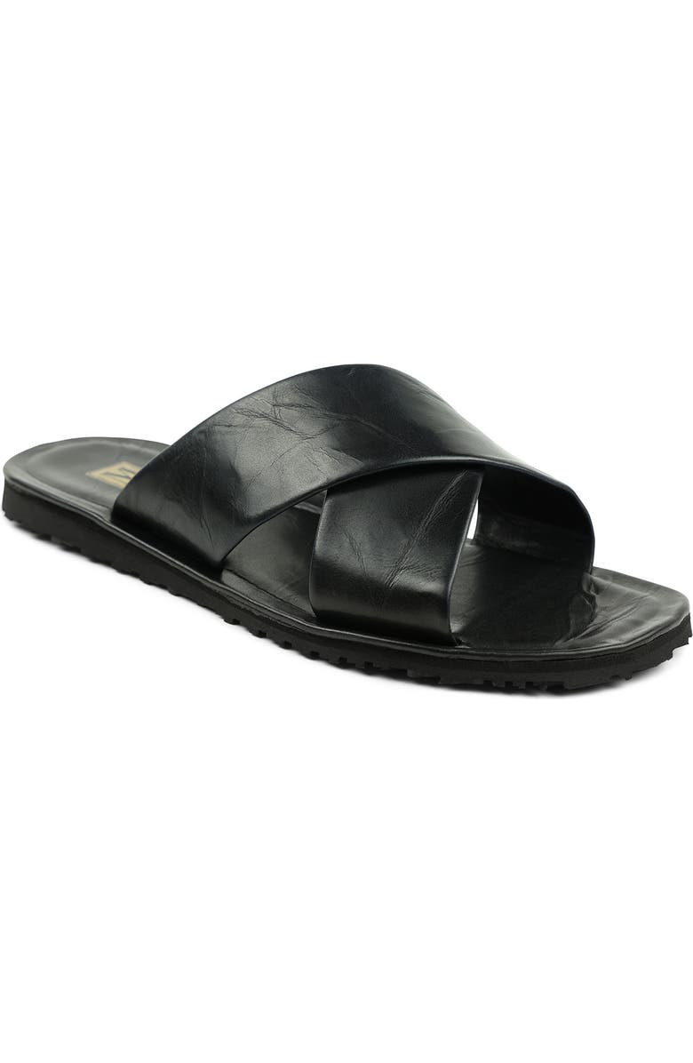 Bruno Magli Amato Leather Slide Sandal, Main, color,