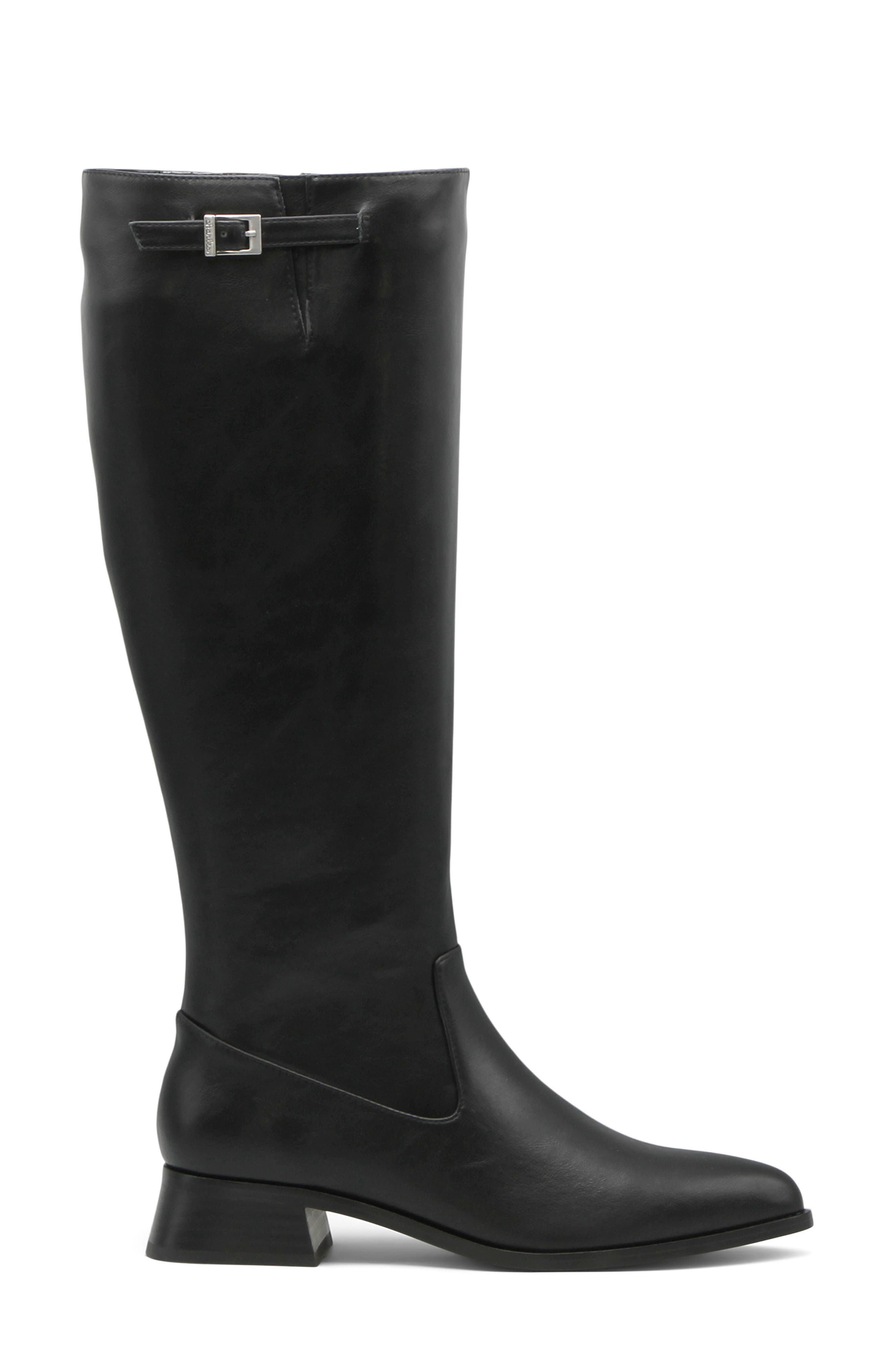 Charles by Charles David Jaba Pointed Toe Knee High Boot, Alternate, color, Black