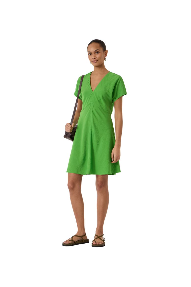Grace Air Flow V-Neck Mini Dress, Main, color, Lime Green