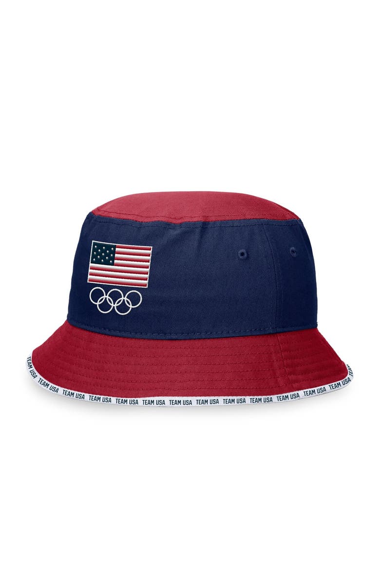 FANATICS Men's Fanatics Branded Navy Team USA Bucket Hat, Main, color,