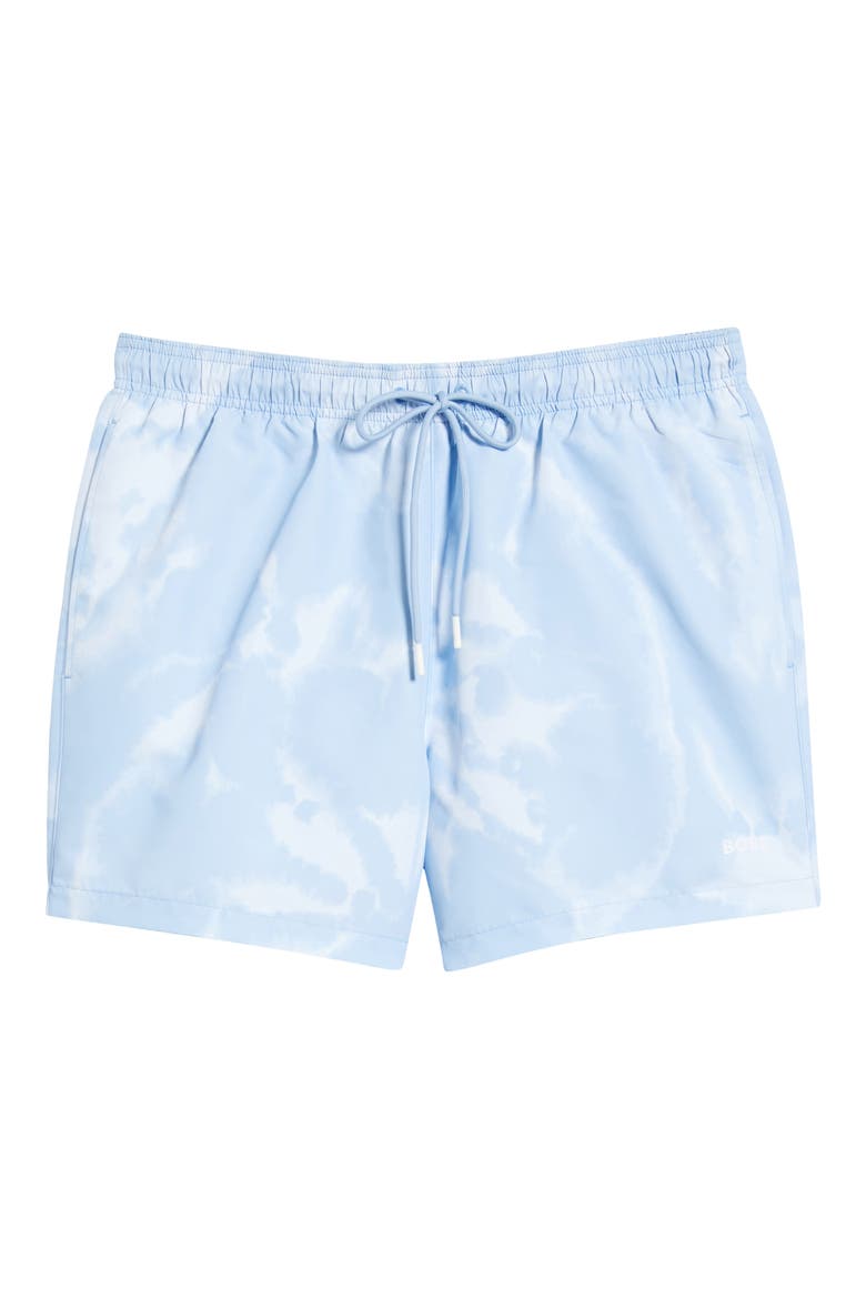 Lionfish Swim Trunks, Alternate, color, LIGHT/ PASTEL BLUE